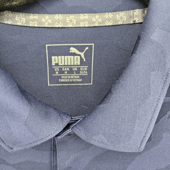 Puma Quick Dri Navy Camo Polo Men's Size Medium - Picture 3 of 4